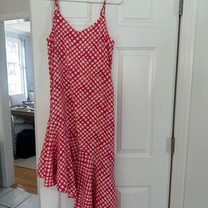Tommy Bahama Pink and orange Asymmetrical Dress / beach cover up.